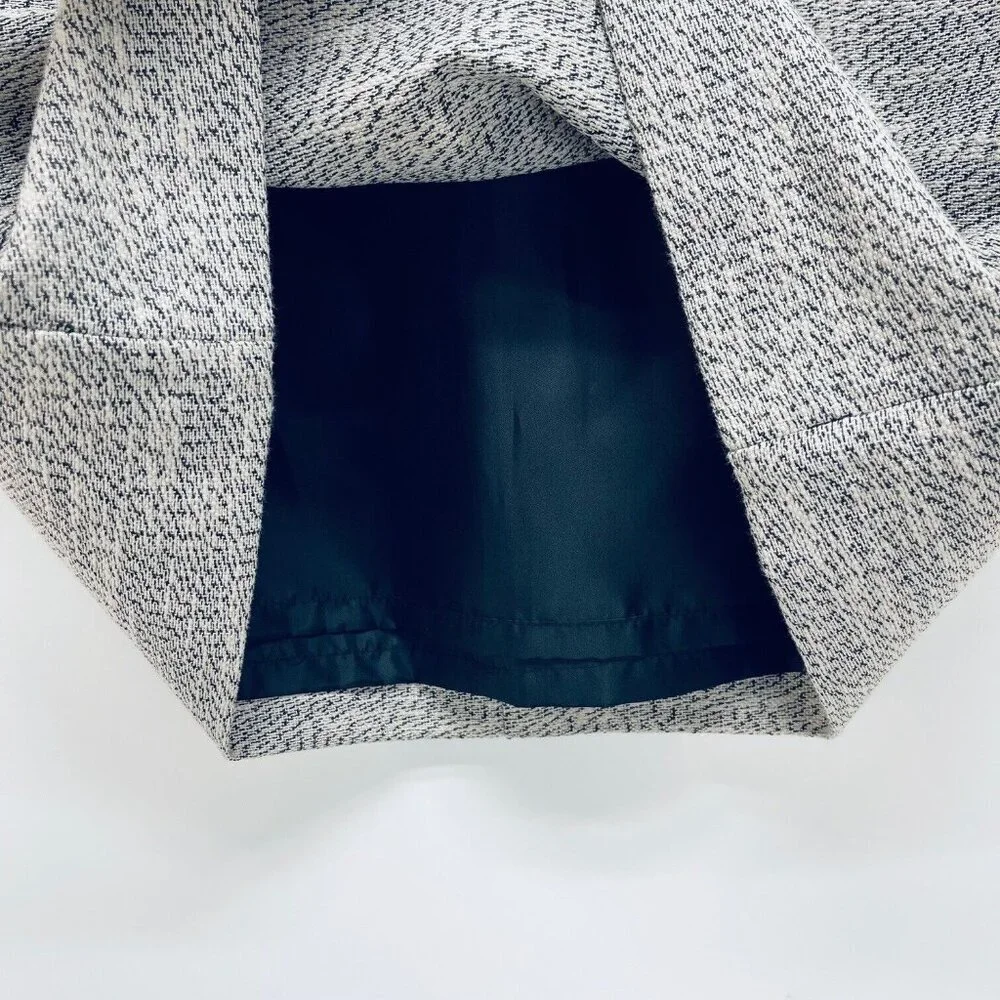 Ann Taylor LOFT Skirt Sz 10P Women’s Straight Mini Lined Maroon Gray White - Picture 5 of 10